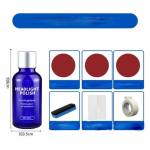 Atnaujinkite priekinių žibintų lę&scaron;ių atkūrimo sistemą automobilio priekinių žibintų priežiūra, &scaron;varus restauravimo agentas, pur&scaron;kiamas poliravimo skystis