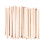 100 vnt Orange Wood Stick Cuticle Pusher Remover pedikiūro manikiūro įrankis One Size geltona