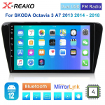 Carplay 2Din Android automobilinis radijas, skirtas Skoda Octavia 3 A7 2013-2018 Autoradio Android Auto Wireless Car Stereo DSP subwoofer 2GB+64GB carplay
