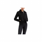 Levis Ilgomis Rankovėmis Džinsinė Striukė Moteri&scaron;kos Striukės Juoda 36136-0020 XS
