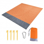 200x210cm Vandeniui atsparus ki&scaron;eninis paplūdimio kilimėlis Sulankstomas kempingo smėliui atsparus pledas Čiužinys Ne&scaron;iojamas lengvas kilimėlis Lauko pikniko kilimėlis 200cm x 210cm