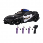 Policijos automobilio nuotolinio valdymo žaislas vaikams, 4WD dreifuojančio automobilio žaislas su žibintais, 3 įkraunamos baterijos, Type B 3 Battery
