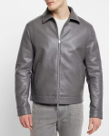 Originalus mink&scaron;tos avies odos pilkas vyri&scaron;kas bomber striukės Biker Motorcycle rankų darbo XS pilka