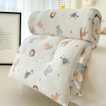 Class A Mother And Baby Grade Soybean Quilt Knitted Cotton Baby Down Quilt Single Double Thickened Fall And Winter Soybean Quilt Core 150*200cm