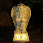 Angelo statula Saulės lempa Figūrėlė sodui 14.5cmx13.3cmx21cm