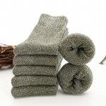 3/6 pairs Winter Merino Wool Socks for Men Super Thick Warm High Quality Harajuku Retro Snow Casual Antifreeze Cashmere Socks Men 3pairs