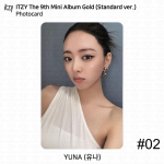 ITZY 9-asis mini albumas aukso standartas su oficialiu fotokortelių atviruko plakatu kpop Yuna - Photocard #2