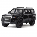 1/32 Toyota 2024 PRADO Land Cruiser Lydinio Automobilio Modelis Diecast Metalinis Visureigis Žaislas 1/32-Size:15.3*6.5*6cm juoda