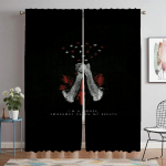 Twenty One Pilots Užuolaidos svetainei Užuolaidos Užuolaidos Tiulis miegamojo Užuolaidos 2 dalių pertvara Virtuvė Elegant W50xH70cmx2pcs-CL