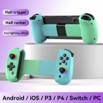 D8 Teleskopinis žaidimų pultelis Džoistikas Bluetooth 5.2 Turbo 6 a&scaron;ių giroskopas Vibracija Belaidis Android IOS PS3 PS4 Switch iPad žalia