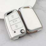 Automobilio rakto dangtelio fob dėklas, skirtas Volkswagen VW Polo Golf 7 MK7 Tiguan Passat Skoda Octavia Kodiaq Karoq Seat Ateca Leon