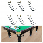 6 Pieces Billiards Table Pocket Rails Falling Equipment Easy to Install Replacement Style B