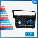 Hizpo Hizpo 10.1 Carplay 4G 2 Din Android 13 Automobilio radijas Volkswagen Golf 7 2013 - 2017 Juodos pilkos spalvos Vaizdo grotuvas GPS DSP I&scaron;manusis Autoradio RDS W7 B 8Core 6G 128G