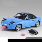 1/32 Mazda MX-5 Miniatiūrinis Diecast Miata RoadSter Žaislinio Automobilio Modelis Garsas ir &Scaron;viesa Atidaromos Durys Kolekcija Dovana Vaikams Berniukui Vaikui