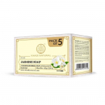Khadi Natural Natural Jasmine Soap |Herbal Bathing Soap for Healthy Skin|Natural soap with essential oils | (Pack of 5) (5x125 g) (625 g)