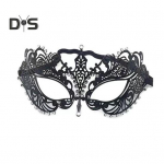 Maskarado veido pagalvėlė Mardi Gras kaukė kostiumas metalas cirkonio akmuo Helovinas Cosplay akių pagalvėlė karnavalo scenos vakarėlio dovanėlės A juoda