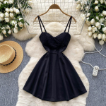 Vasaros Moteri&scaron;ki V formos i&scaron;kirptės Seksualūs Plonų petne&scaron;ėlių Mini Trumpos Seksualios Klubo Vakarėlio Suknelės M