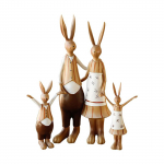 Triu&scaron;io Statulėlė Dervos Danga Mielas Vintažinis Įvaizdis Ry&scaron;kus Skaidrus Pavir&scaron;ius Sodo Triu&scaron;iukas Ornamentas Dekoracija beige