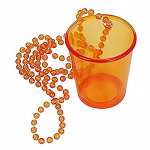 Mergvakario Nuotakos vakarėlis &Scaron;otų stikliukai Karoliai Puodeliai Plastikinis &Scaron;otų stikliukas Ant karoliukų vėrinio Gimtadieniui Vestuvėms oranžinė