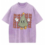 Kalėdinės eglutės ra&scaron;tas moteri&scaron;ki mar&scaron;kinėliai Y2K unisex didelio dydžio plauti džinsiniai trumpomis rankovėmis retro tendencija Harajuku topas S
