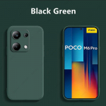 Dėklas Xiaomi Poco M6 Pro 4G Dėklas Xiaomi Poco M6 Pro 4G Funda Mink&scaron;tas Silikoninis Para Capa Telefono Galinis Dangtelis Poco M6 Pro 4G For Poco M6 Pro mėlyna
