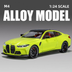 1:24 M4 G82 kupė liejamo lydinio sportinio automobilio modelis žaislinis lenktyninis automobilis modelis imitacija garsas ir &scaron;viesa atpalaiduojamas amortizatorius vaikams dovana violetinė