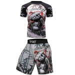 jiu jitsu Rashguard vyri&scaron;ki mar&scaron;kinėliai hosen mma &scaron;ortai bjj Boxeo kikboksingo mar&scaron;kinėliai rash guard sportinė apranga mma bokso mar&scaron;kinėlių rinkinys XXS