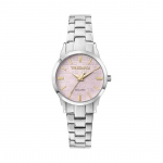 Trussardi T-Bent rožinis nerūdijančio plieno ciferblatas kvarcinis R2453141508 moteri&scaron;kas laikrodis rožinė