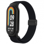 Pintas dirželis, skirtas Xiaomi Mi Band 8 elastinei nailoninei solo kilpai, reguliuojama laikrodžio apyrankė Magnetinė sagtis apyrankė, skirta Miband 8 NFC for Miband 8