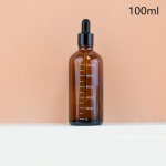 5-100 ml la&scaron;intuvų buteliukai su skalės reagentu akių la&scaron;ais gintaro stiklo aromaterapinis skystas pipetės buteliukas Daugkartinio užpildymo buteliukai kelionės 100ml