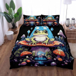 celestial mushroom Antklodės užvalkalų rinkinys JK Viengulis Dvigulis Karalienės JAV Viengulis Pilnas King Dydžio pkm Patalių rinkinys 173x218cm