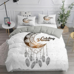 Sapnų gaudyklės patalynės komplektas Eleganti&scaron;kas bohemi&scaron;kas antklodės užvalkalas Karalienės dydžio 240x220 Etni&scaron;kas antklodės užvalkalas Viengulis Dvigulis Karali&scaron;ko dydžio Patalynės užtiesalas US Twin(172x218cm) gryna