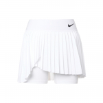 Nike Court Dri-FIT Advantage Vienspaldis Logotipas Elastingas Teniso Sijonas Moterims Apatinė Dalis Balta DR6850-100 L