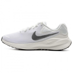 Nike Revolution 7 Balti Metalo Sidabro Moteri&scaron;ki Sportbačiai Sail Juodi FB2208-101 36