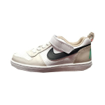 Nike Court Borough Laisvalaikio Patogūs Neslystantys Smūgius Sugeriantys Patvarūs Žemi Skate Batai Vaikams Snieaker Smėlio spalvos DZ2785-101 28