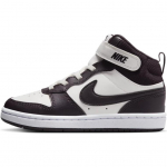 Nike Court Borough Mid 2 PS Sail Burgundy Ash Vaikams Sportbačiai Juodi Balti CD7783-126 28