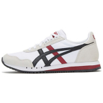 Onitsuka Tiger Dualio Audinio Sportiniai Retro Smūgius Sugeriantys Neslystantys Patvarūs Žemi Laisvalaikio Batai Unisex Kedai Balti Raudoni D6K3N-100 37