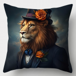I&scaron;galvoti gyvūnų portretai pagalvių užvalkalaiSvetainės sofos pagalvėlės užvalkalas, mink&scaron;tas ir patogus, miegamojo kambario dekoracija 16x16in 40x40cm