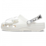 Crocs Lankas Apvalus priekis Storas padas Patogūs Lengvi Mediniai klumpės Moteri&scaron;kos klumpės Baltos 209913-100 36-37