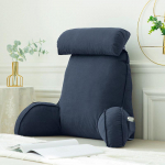 Mink&scaron;ta pagalvė atlo&scaron;as prie lovos - Pagalvė kaklo, skaitymo ir juosmens atramai Armrest Cushion L75&times;H58CM (Carbon Package)