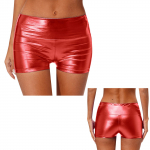 Moteri&scaron;ki metaliniai blizgūs &scaron;okių &scaron;ortai su auk&scaron;tu juosmeniu plačiu liemeniu, apatiniu apavu, aktyvi apranga sportinės gimnastikos klubo karnavalams M žalia