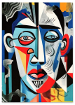 Obraz na pł&oacute;tnie portret kubizm twarz picasso 50x70 cm