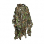 Kamufliažinis apsiaustas su paslėptu mygtuku 3D lapai su gobtuvu maskuoti drabužiai medžioklei laukinės gamtos fotografija CS žaidimai Ghillie kostiumas apsiaustas