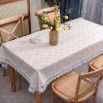 Spausdinta Vandeniui Atspari Stalo Danga Apsauga nuo Nudegimų ir Aliejaus Nėriniuota PVC Stalo Danga Namams Kavos Stalo Danga Europieti&scaron;ko Stiliaus Stalo Danga 85x85cm 1pcs