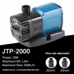 JTP2000-16000 Kintamo dažnio vandens siurblys Srautas reguliuojamas Tylus panardinamas siurblys Akvariumo cirkuliacinis siurblys JTP series