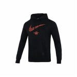 Nike spausdintas megztas su gobtuvu vyrams Juodas EU M juoda
