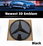 3D Automobilio Grotelių Emblema Žvaigždės Ženklelis Priekinių Grotelių Logotipas Mercedes Benz W204 W205 W213 X253 A B C E S CLA GLB GLC GLE GLS Priedai C-205 2014-2018