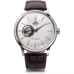 Orient Bambino Automatinis Laikrodis, Mechaninis, Atvira &Scaron;irdis, RN-AG0005S, Vyri&scaron;kas, Baltas, Sidabrinis, su Japonijos Gamintojo Garantija