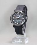 Casio Pro Trek PRW-6611Y-1JF &ndash; Saulės energija maitinamas radijo bangomis valdomas lauko laikrodis, biomasės dervos apyrankė, vyri&scaron;kas, juodas