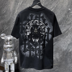 8929 CHROME HEARTS 2026 Vasara Nauja Auk&scaron;tos Kokybės Medvilninė Apvalia Kaklo Laisva Didelio Dydžio Vyri&scaron;ka ir Moteri&scaron;ka Mar&scaron;kinėliai Pora Mar&scaron;kinėliai S juoda